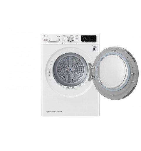 LG RH90V5AV5N asciugatrice Libera installazione Caricamento frontale 9 kg A++ Bianco