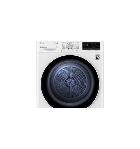 LG RH90V5AV5N asciugatrice Libera installazione Caricamento frontale 9 kg A++ Bianco