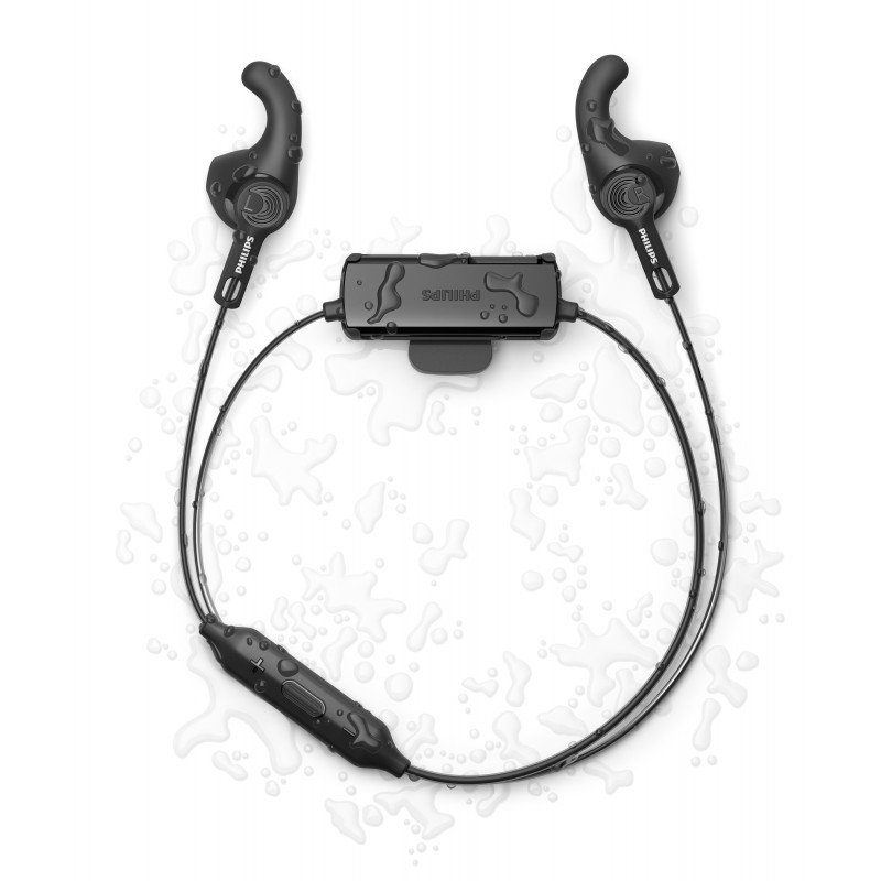 Philips TAA3206BK 00 écouteur casque Sans fil Crochets auriculaires, Ecouteurs Sports USB Type-C Bluetooth Noir