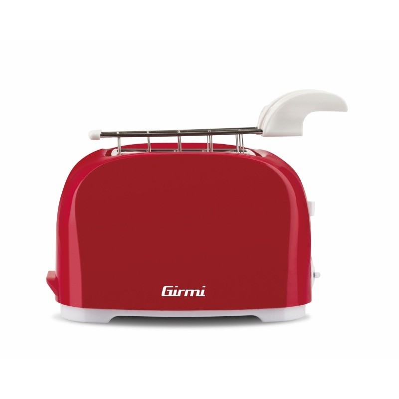 Girmi TP1102 Toaster 2 Scheibe(n) 800 W Rot, Weiß