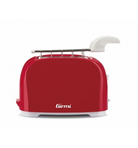 Girmi TP1102 Toaster 2 Scheibe(n) 800 W Rot, Weiß