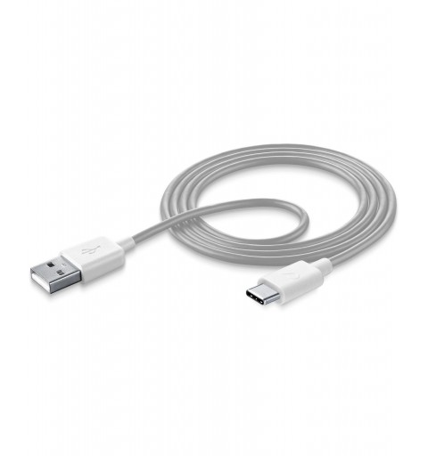 Cellularline USBDATATYCSMART câble USB 1 m USB A USB C Blanc