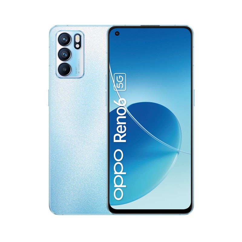 OPPO Reno 6 16,3 cm (6.43 Zoll) Dual-SIM ColorOS 11.3 5G USB Typ-C 8 GB 128 GB 4300 mAh Blau