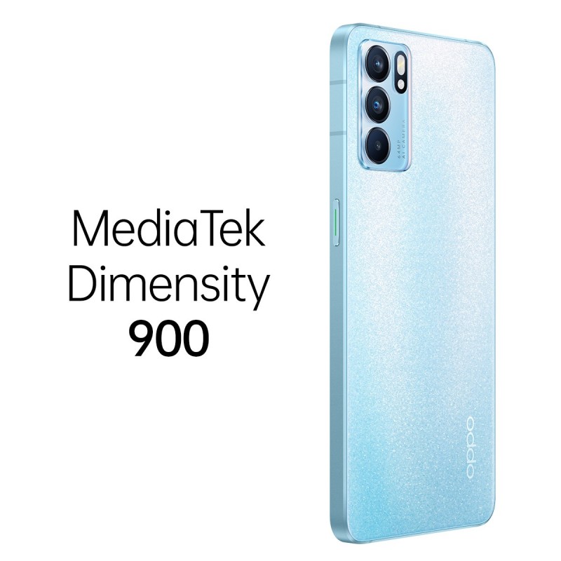 OPPO Reno 6 16,3 cm (6.43 Zoll) Dual-SIM ColorOS 11.3 5G USB Typ-C 8 GB 128 GB 4300 mAh Blau