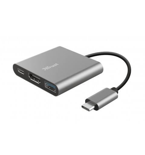 Trust Dalyx USB 3.2 Gen 1 (3.1 Gen 1) Type-C 5 Mbit s Alluminio, Nero