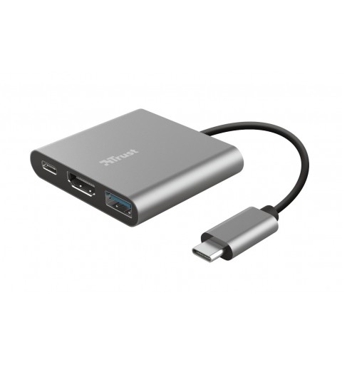 Trust Dalyx USB 3.2 Gen 1 (3.1 Gen 1) Type-C 5 Mbit s Aluminio, Negro