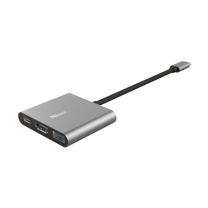 Trust Dalyx USB 3.2 Gen 1 (3.1 Gen 1) Type-C 5 Mbit s Aluminium, Schwarz