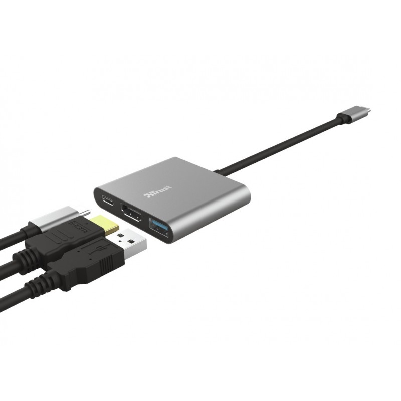 Trust Dalyx USB 3.2 Gen 1 (3.1 Gen 1) Type-C 5 Mbit s Alluminio, Nero