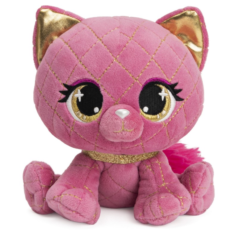 GUND P.Lushes Designer Fashion Pets Madame Purrnel Premium Cat Stuffed Animal, Pink and Gold, 6”