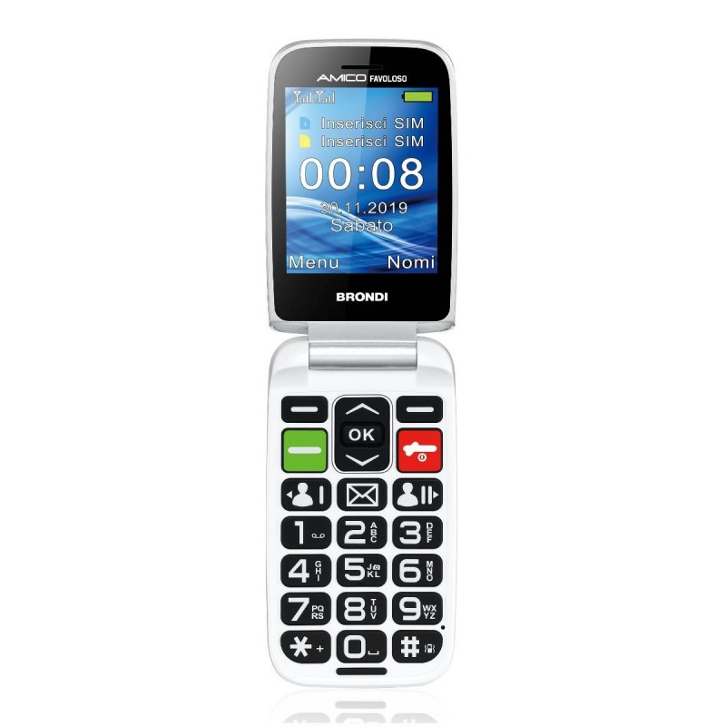 Brondi Amico Favoloso 7,11 cm (2.8") Bianco Telefono di livello base