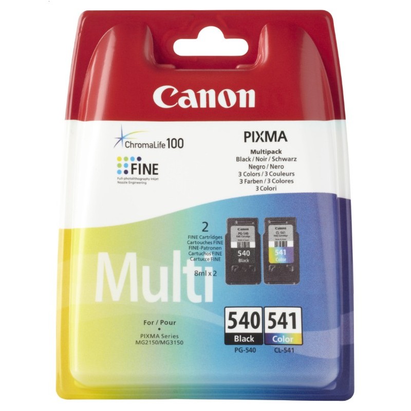 Canon PG-540 CL-541 Druckerpatrone 2 Stück(e) Original Schwarz, Cyan, Magenta, Gelb