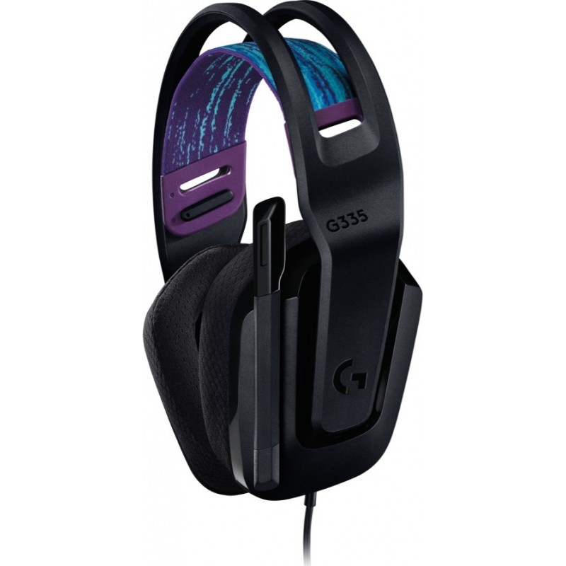 Logitech G G335 Wired Gaming Headset Auricolare Cablato A Padiglione Giocare Nero