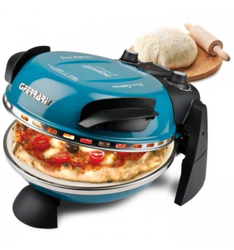 G3 Ferrari Delizia Pizzamacher Ofen 1 Pizza Pizzen 1200 W Schwarz, Blau