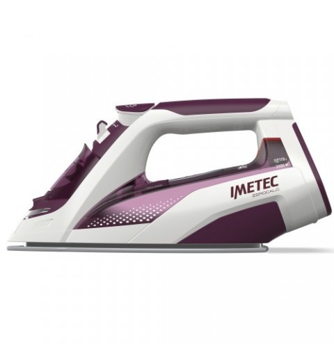 Imetec ZeroCalc Z3 3900 Fer à repasser à sec ou à vapeur Semelle en céramique 2400 W Violet, Blanc