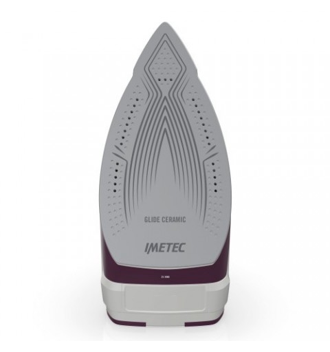 Imetec ZeroCalc Z3 3900 Fer à repasser à sec ou à vapeur Semelle en céramique 2400 W Violet, Blanc