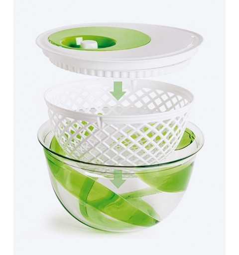 Snips 020411 boîte hermétique alimentaire Ovale 5 L Vert, Transparent, Blanc 1 pièce(s)