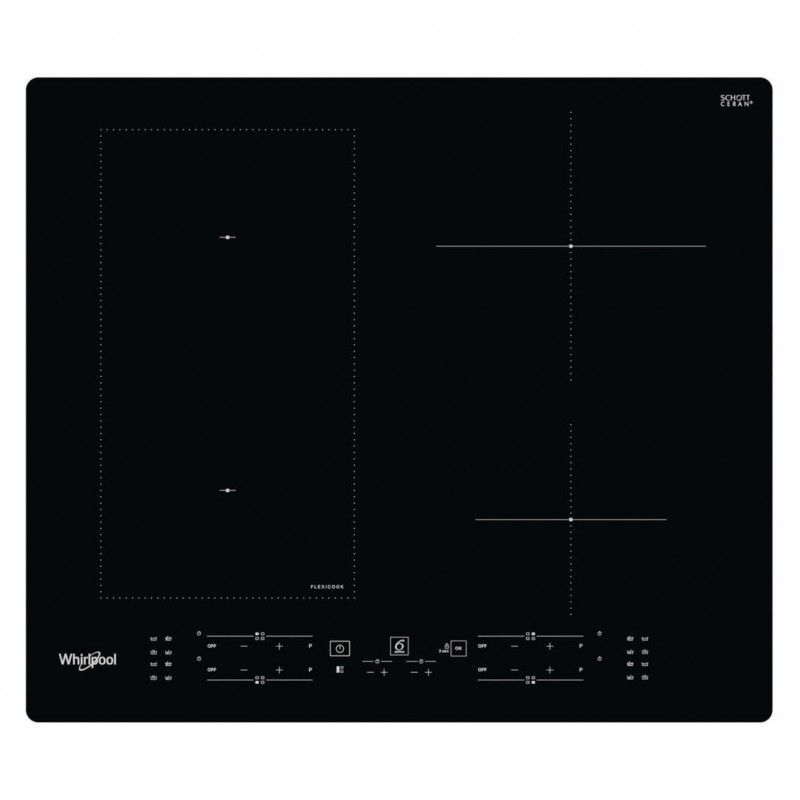 Whirlpool WL B8160 NE Noir Intégré (placement) 59 cm Plaque avec zone à induction 4 zone(s)