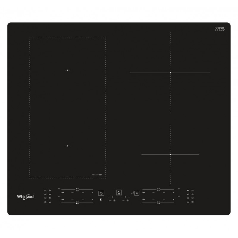 Whirlpool WL B8160 NE Black Built-in 59 cm Zone induction hob 4 zone(s)