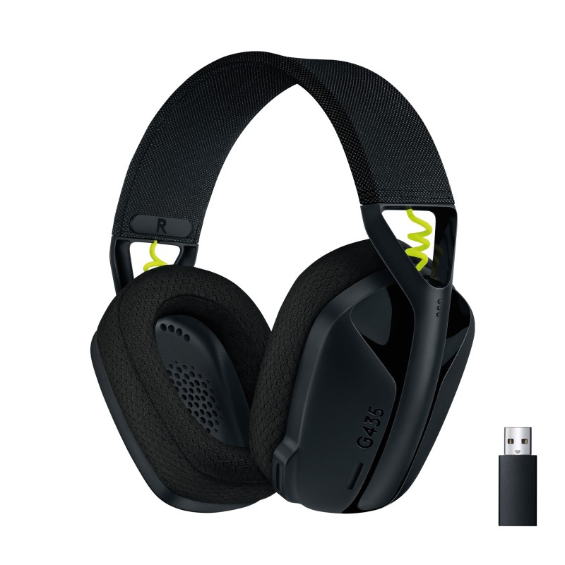 Logitech G G435 LIGHTSPEED Wireless Gaming Headset Auriculares Inalámbrico Diadema Juego Bluetooth Negro