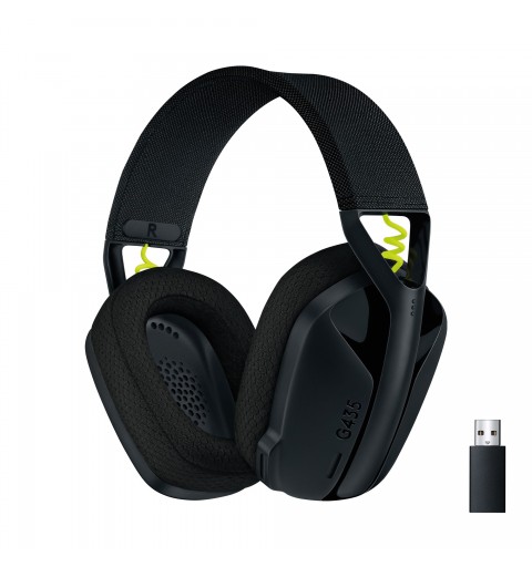 Logitech G Logitech G435 LIGHTSPEED Cuffie Gaming Wireless Bluetooth - Cuffie Over Ear Leggere, Microfoni Integrati, Batteria