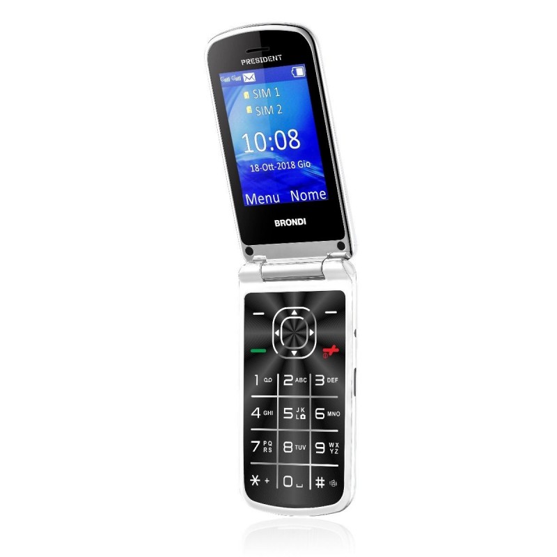 Brondi President 7,62 cm (3") 130 g Bianco Telefono cellulare basico