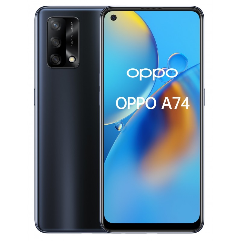 OPPO A74 16,3 cm (6.43") Double SIM ColorOS 11.1 4G USB Type-C 6 Go 128 Go 5000 mAh Noir