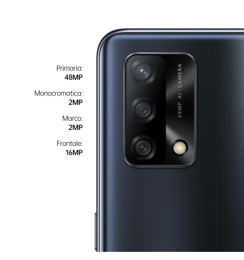 OPPO A74 16,3 cm (6.43") Double SIM ColorOS 11.1 4G USB Type-C 6 Go 128 Go 5000 mAh Noir