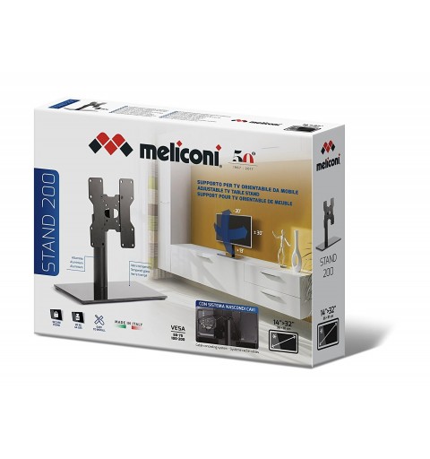 Meliconi Stand 200 101,6 cm (40 Zoll) Schwarz