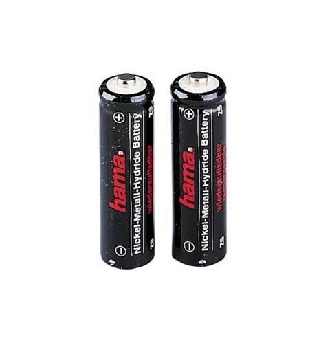 Hama NiMH Battery 2x AA (Mignon - HR 6) 1100 mAh Batería recargable Níquel-metal hidruro (NiMH)