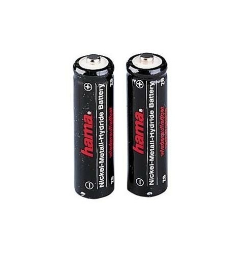 Hama NiMH Battery 2x AA (Mignon - HR 6) 1100 mAh Batteria ricaricabile Nichel-Metallo Idruro (NiMH)