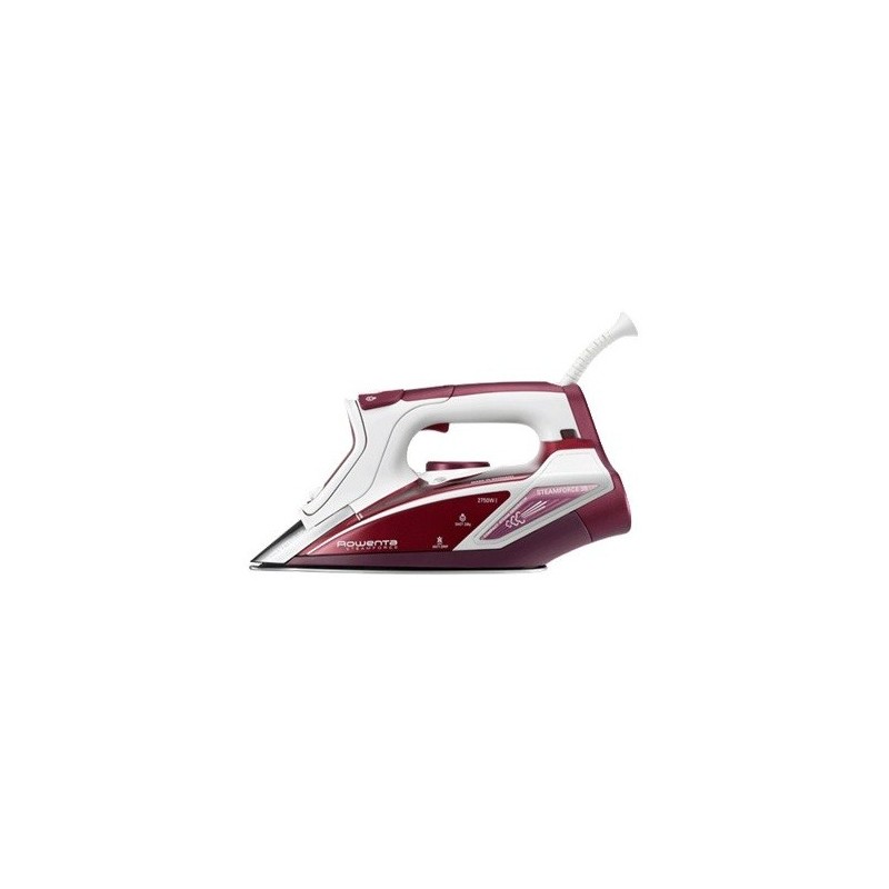 Rowenta Steamforce DW9230 Plancha a vapor Suela de acero inoxidable 2750 W Rojo, Blanco