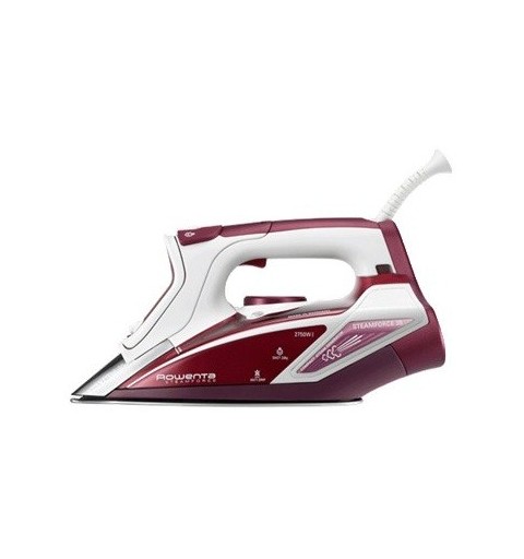 Rowenta Steamforce DW9230 Plancha a vapor Suela de acero inoxidable 2750 W Rojo, Blanco
