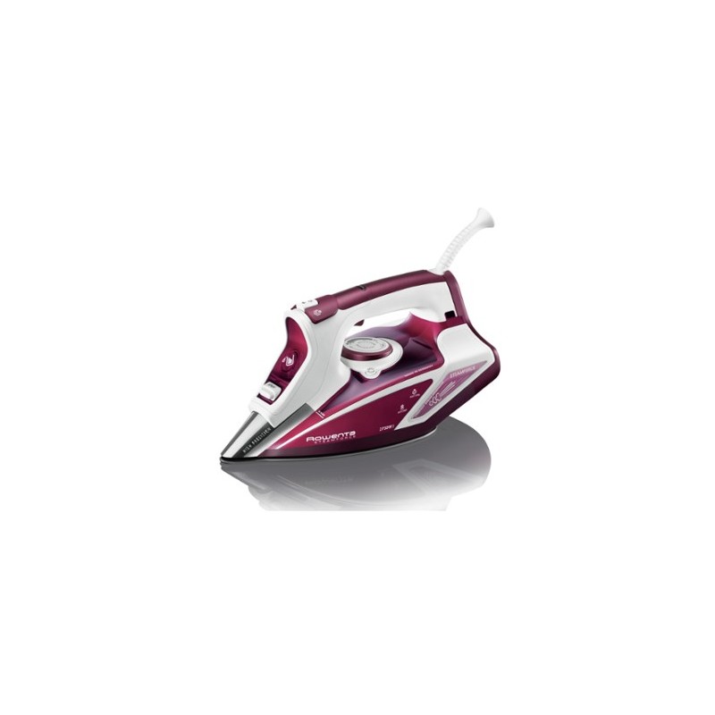 Rowenta Steamforce DW9230 Plancha a vapor Suela de acero inoxidable 2750 W Rojo, Blanco