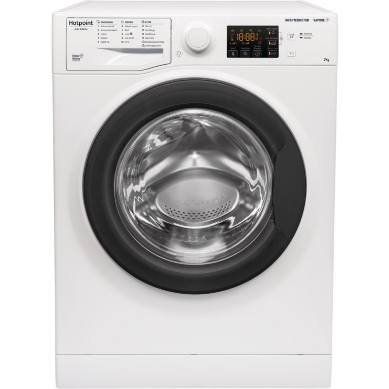 Hotpoint RSSG RV227 K IT N lavatrice Caricamento frontale 7 kg 1200 Giri min D Bianco