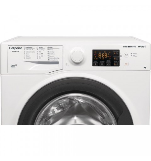 Hotpoint RSSG RV227 K IT N lavatrice Caricamento frontale 7 kg 1200 Giri min D Bianco