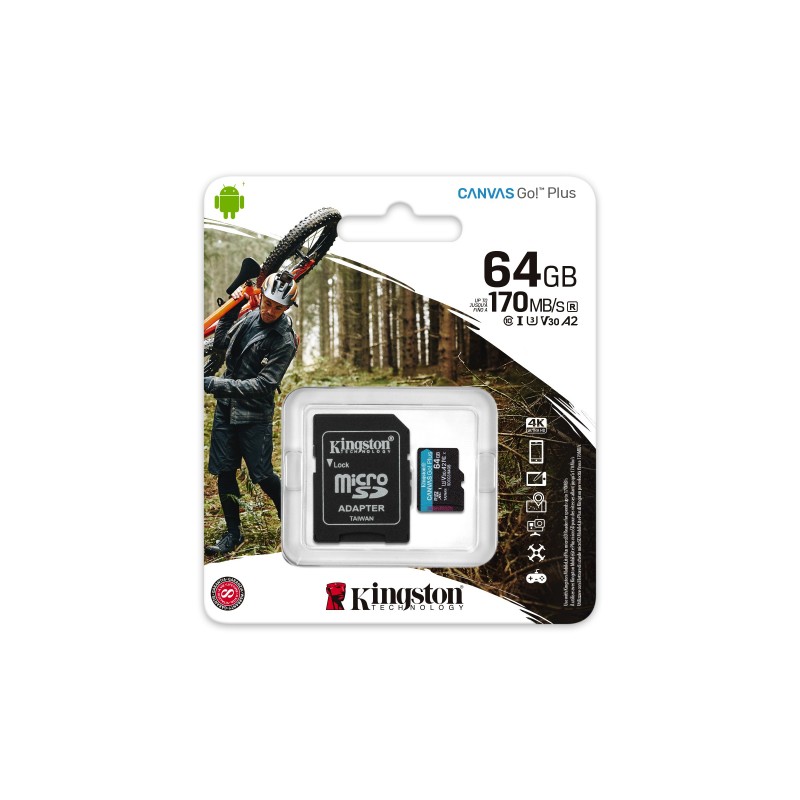 Kingston Technology Canvas Go! Plus 64 GB MicroSD UHS-I Clase 10