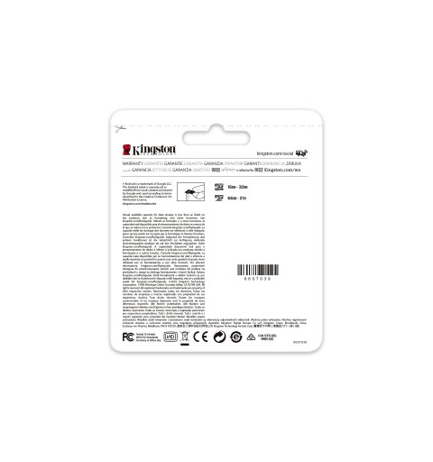 Kingston Technology Canvas Go! Plus 64 Go MicroSD UHS-I Classe 10