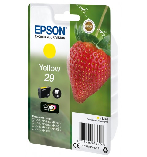 Epson Strawberry Cartuccia Fragole Giallo Inchiostri Claria Home 29