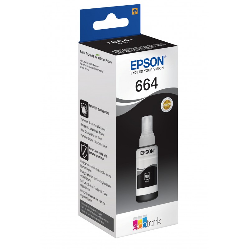 Epson 664 Ecotank Black ink bottle (70ml)