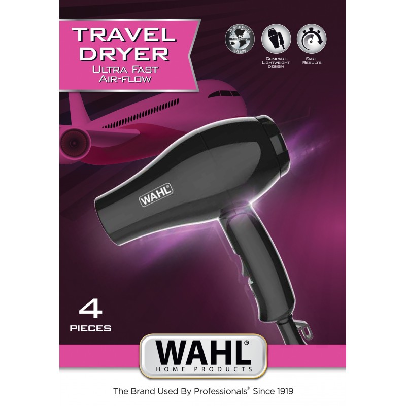 Wahl 3402-0470 asciuga capelli 1000 W Nero