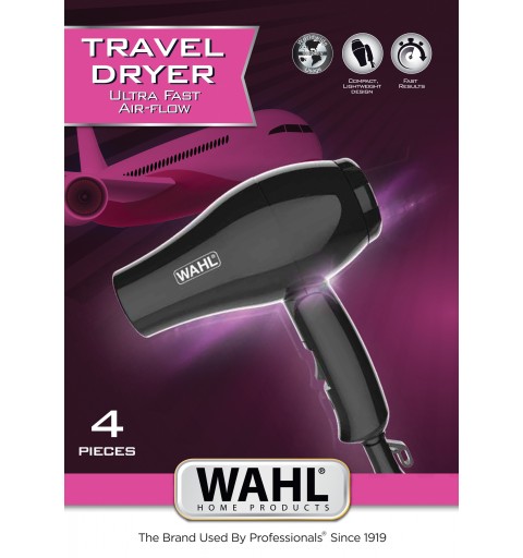 Wahl 3402-0470 asciuga capelli 1000 W Nero