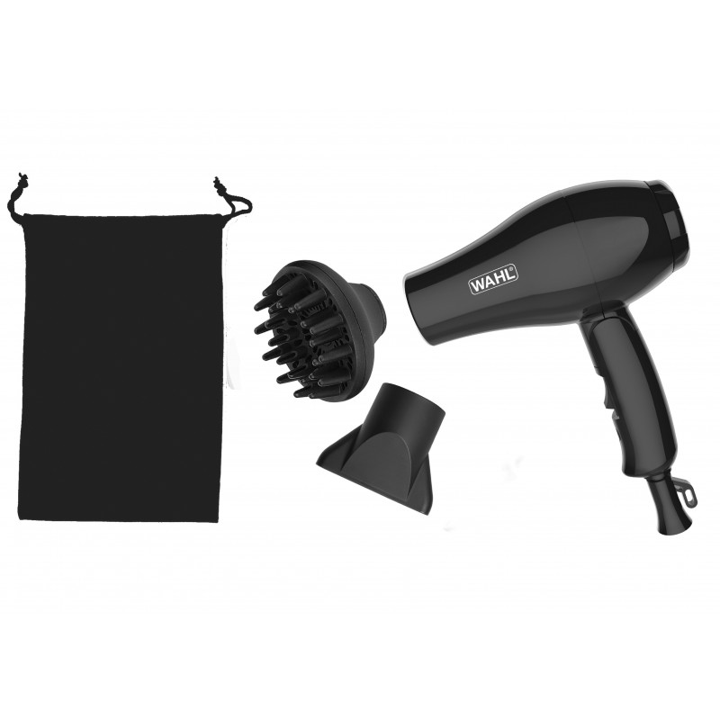 Wahl 3402-0470 asciuga capelli 1000 W Nero