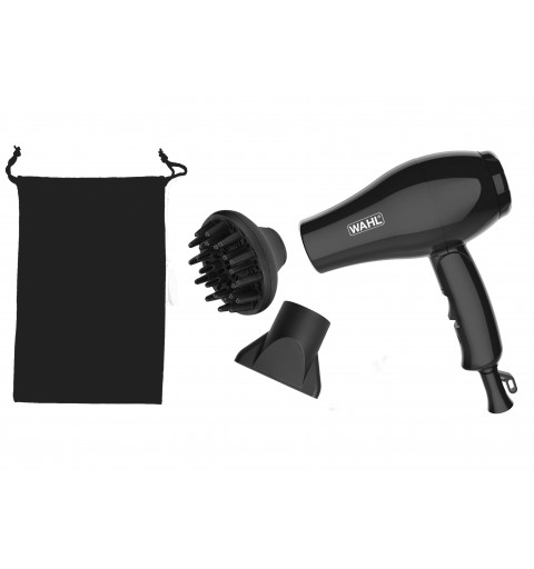 Wahl 3402-0470 asciuga capelli 1000 W Nero