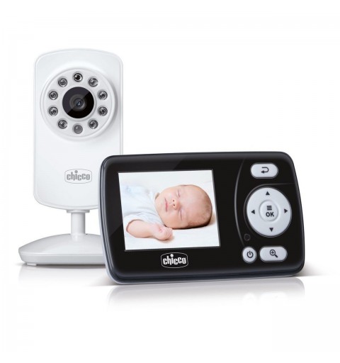 Chicco 00010159000000 monitor video per bambino 200 m FHSS Nero, Bianco