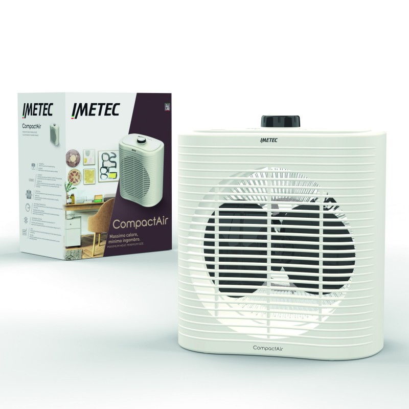 Imetec Compact Air Intérieure Blanc 2000 W Chauffage de ventilateur électrique