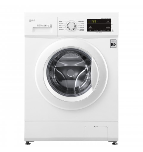 LG F2J3WN3WE.ABWQPIS washing machine Front-load 6.5 kg 1200 RPM E White