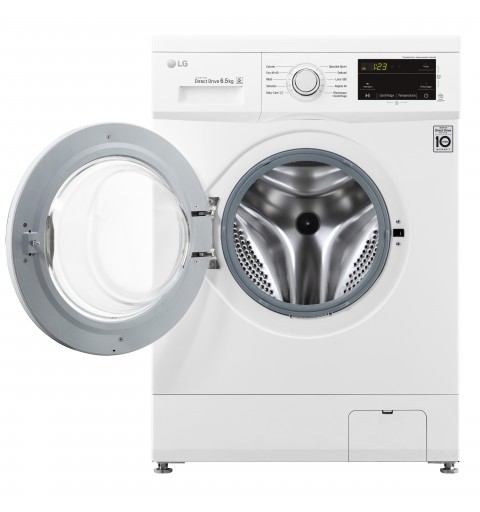 LG F2J3WN3WE.ABWQPIS washing machine Front-load 6.5 kg 1200 RPM E White
