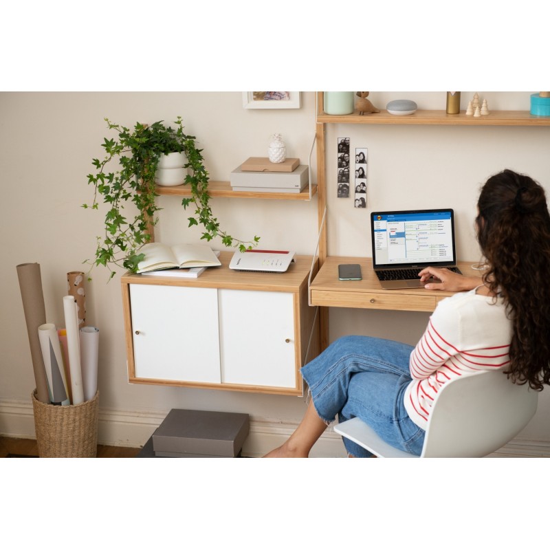 AVM FRITZ!Box 7530 AX router wireless Gigabit Ethernet Dual-band (2.4 GHz 5 GHz) 5G Rosso, Bianco