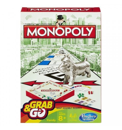 Hasbro Monopoly Grab & Go Niños y adultos Simulación económica