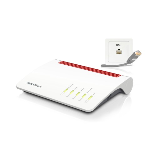 FRITZ! Box 7590 WLAN-Router Gigabit Ethernet Dual-Band (2,4 GHz 5 GHz) 3G 4G Weiß